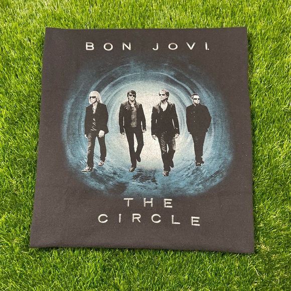 2010 Bon Jovi The Circle Tour Band Tee Size L